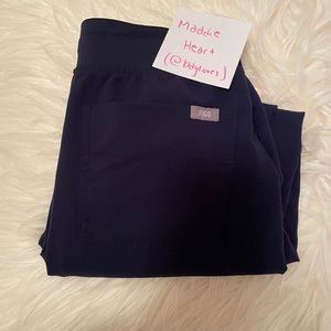 Figs scrubs Zamora jogger pant navy xxs petite